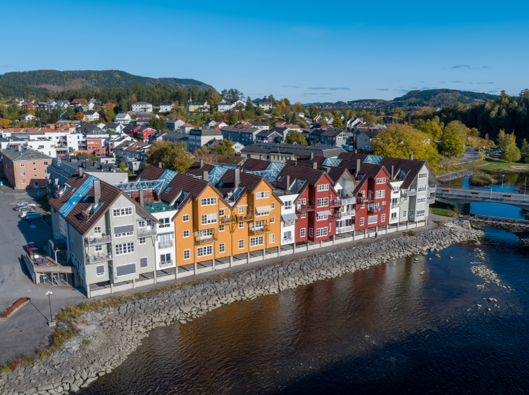 Flyfoto over Brygga - Klikk for stort bilde